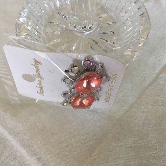 $8 ea or 3/$15. Orange & Clear AB Crystal Earrings - Picture 4 of 4